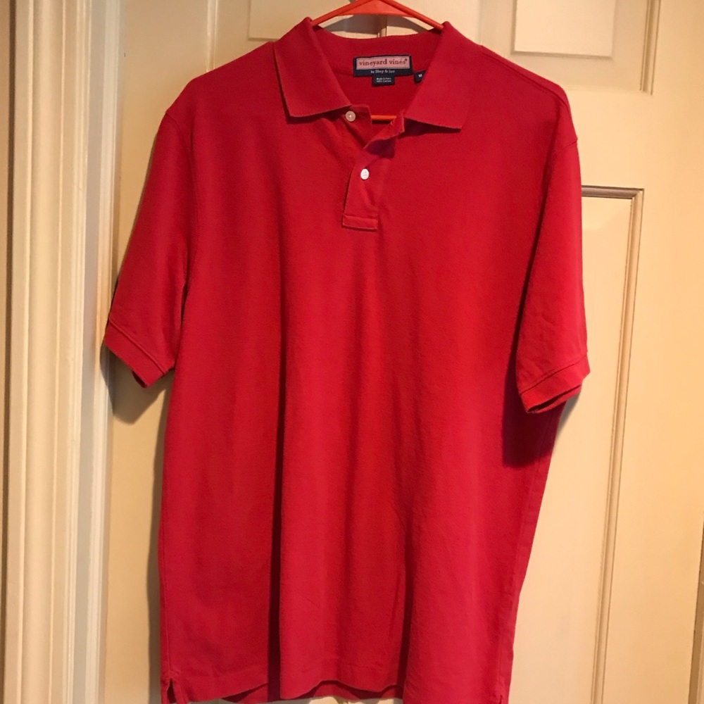Vineyard Vine Red Men's Polo Shirt